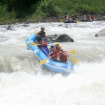 Class 4 rapids on the Savegre River in Costa Rica